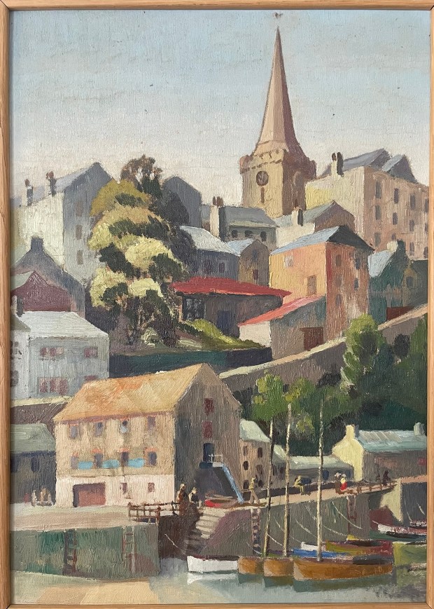 Oil painting of Tenby